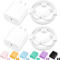 iPhone Charger Fast Charging,[MFi Certified] 2Pack 20W Type C Fast Charger Block with [10FT&6FT] USB C to Lightning Cable Compatible for iPhone 14/13/12/11 Pro Max/Xs Max/XR/X,iPad