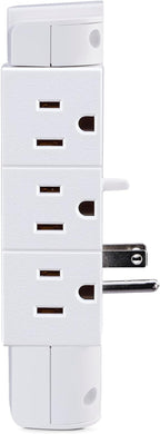 CyberPower GT600P 6 Outlet Swivel Grounded Wall Tap, White (Pack of 2)