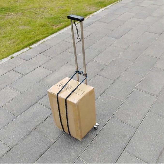 Mini Folding Trolley, Convenient For Storing 30 Kg Portable Luggage Trolley, Shopping Cart, Briefcase, Backpack, Business Travel, Trolley Luggage Trolley, Ultra-small Carrying, Office Moving,Bl