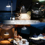 Camping Lights Tent Light 4500 Lumens 45W Rechargeable LED Lantern Magnetic Hanging, Portable USB Outdoor Canopy, Emergency Lights for Home, Lanterns for Power Outages, Ice Shanty Lights（2pcs）