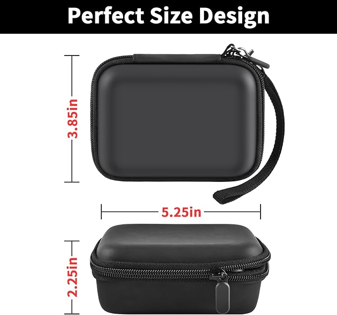 casmilee Portable Charger Power Bank Case for 2PCS Swyop/for Feob/for Charmast/for JEJILL/for LanLuk/for VEGER/for iWALK/for Taegila/for Kuulaa and More Small Charging Battery Pack - Bag Only (Black)