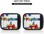 2 Pack Luggage Handle Wrap with Travel Tags - Non-Slip Protective Cover Soft Handle Grips Covers for Suitcase(Play Toy)
