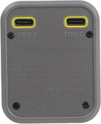 Portable Solder-Free Power Bank Case 22.5W 45W Transparent DIY Battery Box with Fast Charging for Cells Multi-Output Stable Voltage Multiple Protocols 160x57mm for DIY Enthusiasts Travel(yellow 22.5W)