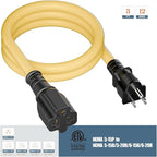 4 in1 NEMA 5-15P Extension Cord, Winxus 3FT NEMA 5-15P to 5-15R, 5-20R, 6-15R, 6-20R Adapter Cord, 15A to 20A AC Adapter Cable, 3 Prong Extension Cords 3 FT