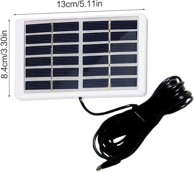 Solar Battery Charger -Solar Panel Type C Fast Charger | 1.2W 6V Solar Charger | Solar Charging Panel | Waterproof Solar Charging Panel | Solar Powered Battery Pack for Camping | Hiking