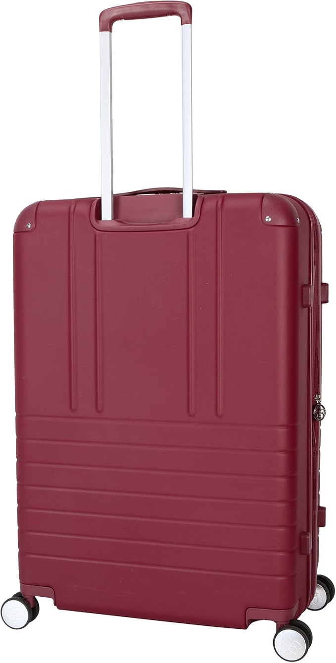 Jessica Simpson Countryside 30" Expandable 8-Wheel Spinner Large Checked Luggage Suitcase, Burnt Russet
