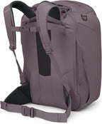 Osprey Sojourn Porter 46L Travel Backpack - Carry-On Compliant Luggage with StraightJacket Compression and Padded Laptop Sleeve - Durable Pack for International or Urban Travel, Graphite Purple