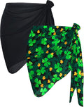 CHICGAL 2 Pieces Women Beach Sarong Bathing Suit Wrap Skirt Sheer Bikini Swimsuit Cover Ups for Swimwear