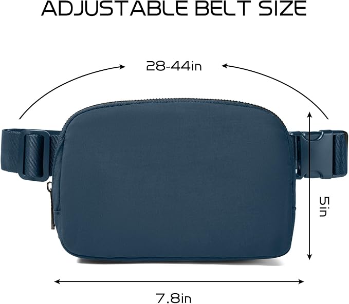 Belt Bag for Women Fanny Pack Crossbody Bags for Women Fashion Waist Packs with Adjustable Strap Gifts for Women Men (Navy)
