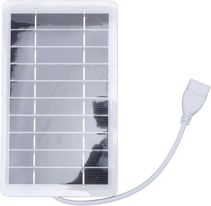 Zunate Solar Panel Power Bank with Dual USB Outputs, Monocrystalline Silicon Phone Charger for Outdoor Camping and Charging Tablets or Cameras At 9 X 16cm Size