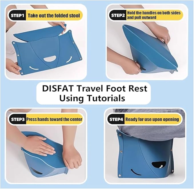 Travel Foot Rest for Airplane Long Flights,Portable Folding Under Desk Foot Stool,Relieves Back & Knee Pain,Comfortable for Long Flights,Cars,Trains,Ultralight Mini(Dark Red)