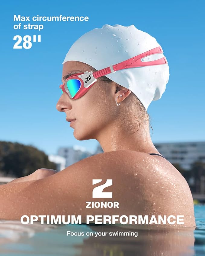 ZIONOR Swim Goggles, Upgraded G1 Polarized Swimming Goggles Anti-Fog for Adult Men Women