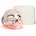 Avorla LED Face Mask Light Therapy, 4 Modes Portable Red Light Therapy Infrared Light for Face with 2600mAh Rechargeable, IP67 Washable, 216 LEDs for glow skin at Home