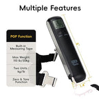 110lb Mechanical Luggage Scale Battery Free Portable Hand Baggage Scale for Travel Suitcase Digital Weight Scale with Built in Measuring Tape