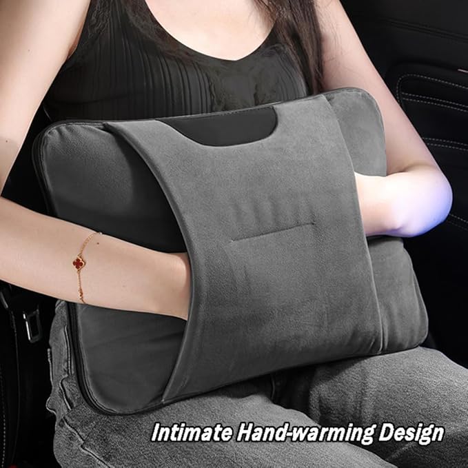 Car Travel Blanket Waist Support Blanket for Mercedes Benz/AMG GL X166 X164 SUV GL 350 400 450 500 550 / GL63, Premium Soft 3 in 1 Warm Soft Travel Blanket Car Pillow Blanket,Grey