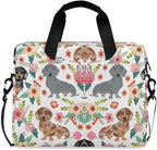 Dachshund Print Laptop Case 15.6 inch Computer Bag Waterproof Laptop Briefcase Laptop Bag for Women & Men