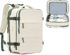coofay Expandable Travel Backpack For Women Men Airline Approved Personal Item Backpack For Airlines Carry On Backpack Flight Approved Waterproof Backpack For Traveling On Airplane Travel Bag