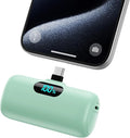 Mini Portable Charger USB C Power Bank,Upgraded 5000mAh PD Fast Charging Battery Pack Built-in USB-C Connector Travel Essential for iPhone17/17Pro/17Pro Max/Air/16 Plus/16Pro Max/15 Series,Android etc