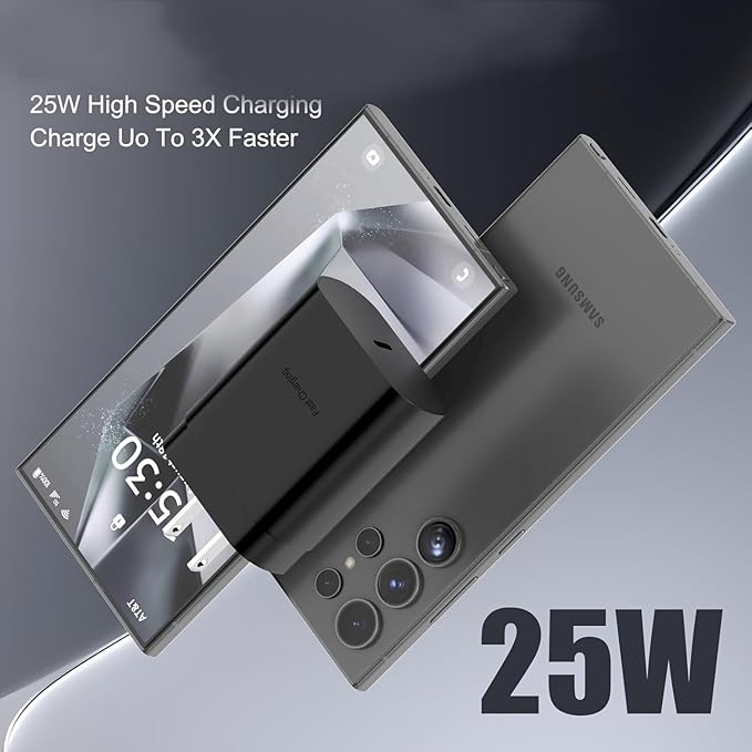 25W Type C Charger，4 Pack Fast Charging USB C Chargers Block Fast Wall Chargers for Samsung Galaxy S25/S24/S23 S22/S21Ultra/S20/S20 Ultra/Note 20 Ultra，Android Charger