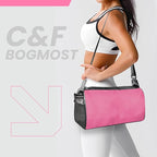 C&F BOGMOST Small Travel Duffel Bag Foldable Waterproof Gym Bag for Gym Beach Swim Bag Men Women Duffle Bag Lightweight Oxford Cloth Sports Bag-Pink