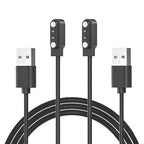 Compatible with IOWODO W60 & Blackview W60, R50pro, R30 Pro Smart Watch Charger, [2-Pack] Magnetic Charging Cable Smartwatch Charger for W60Smart Watch（Black&Black）