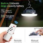 Camping Lights Tent Light 4500 Lumens 45W Rechargeable LED Lantern Magnetic Hanging, Portable USB Outdoor Canopy, Emergency Lights for Home, Lanterns for Power Outages, Ice Shanty Lights（Remote）