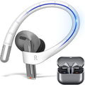 Anti-Slip Ear Hooks for Galaxy Buds 3 Pro (2024) & Galaxy Buds 3 FE (2025), Comfortable Fit | Sports Anti-Loss | Memory Titanium Alloy Ear Hooks Compatible for Samsung Buds 3 Earbuds w/Lanyard, White
