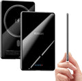 Kuulaa Power Bank Ultra Slim, 0.28 in MagSafe PowerBank 5000 mAh, PD20W Small Power Bank, Magnetic Wireless External Mobile Phone Batteries for iPhone 16 Pro/15/14/13/12 Series (Black-A)