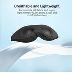 LitBear Sleep Mask for Side Sleeper Women Men, Eye Mask for Sleeping Light Blocking, 3D Contoured Cup Sleeping Mask, Soft Breathable Sleep Eye Mask with Adjustable Strap for Flight, Light Purple