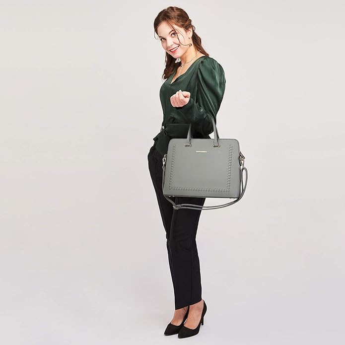 Dasein Laptop Bag for Women 14 Inch Computer Shoulder Bag Large Capacity Messenger Bag Business Office Professional Work Tote