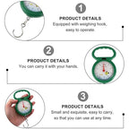 ULTECHNOVO 4pcs Portable Handheld Hook Luggage Scales Plastic Spring Hanging Weighing Scales for Travel and Home Use Random Color