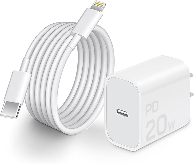 CXX Fast Charger i Phone, 20W USB C Block with 6Ft Cable Compatible with IP 14/14 Pro/14 Plus/14 Pro Max/13/13 Mini/13 Pro/13 Pro Max/12/11/X & More