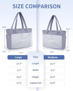 Wandering Nature Puffer Tote Bag with Cup Holder & Laptop Compartment & Trolley Sleeve for Travel, Work, Nurse, Women