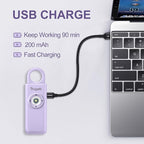 Thopeb– Personal Safety Alarm for Women–135dB Siren, Strobe Light and Rechargeable - Safety Alarm Keychain for Women (Purple)