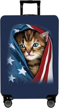 WUJIAONIAO Travel Luggage Cover Baggage Suitcase Cover Protector Skins 18-32 Inch (Cat A, L (for 25-28 inch luggage))
