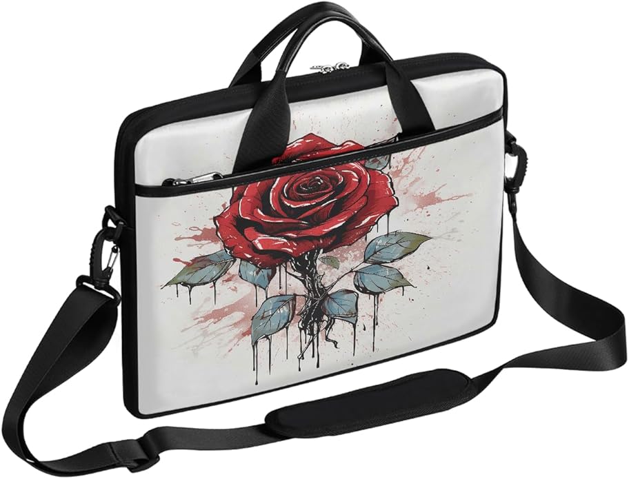 Laptop Shoulder Bag for Women Men, Waterproof Computer Case Messenger Bag Briefcase for Business Office Travel