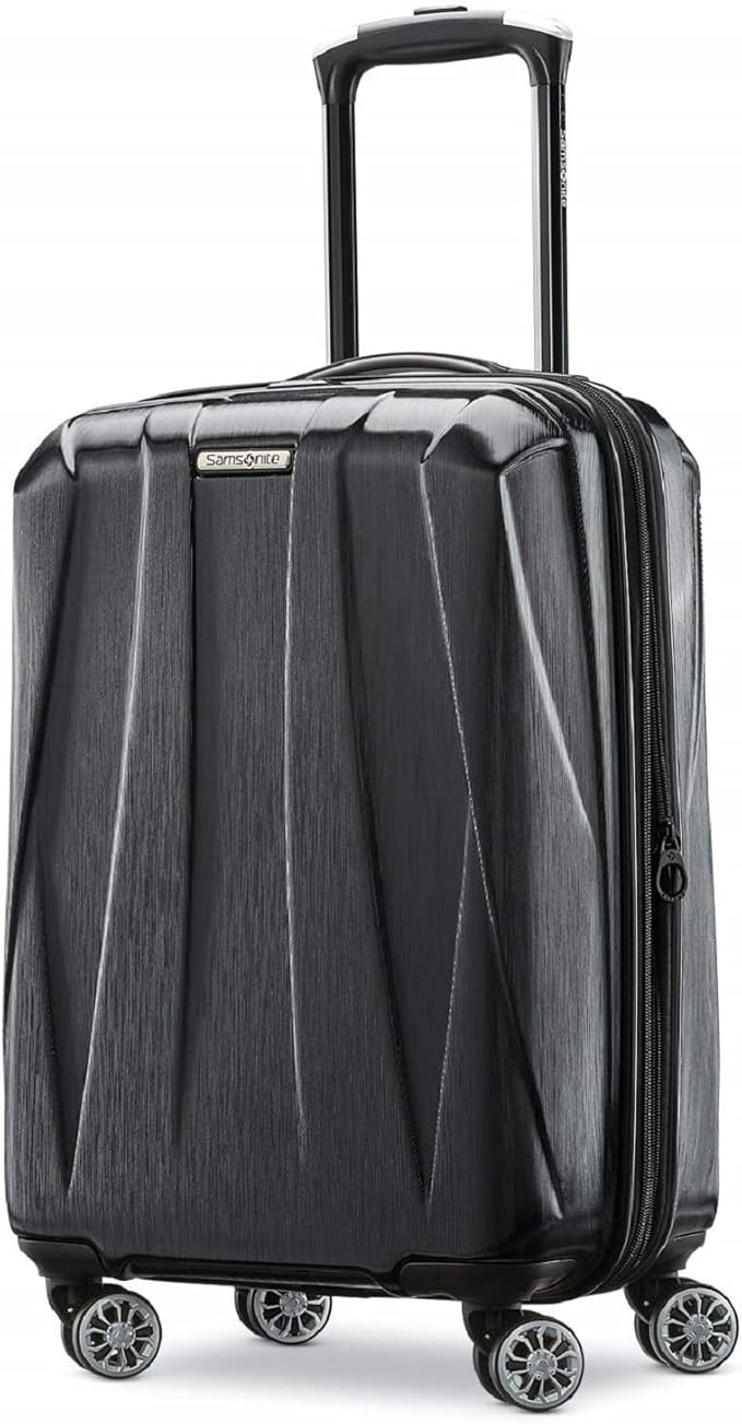 Samsonite Centric 2 Hardside Expandable Luggage with Spinner Wheels, Black, Carry-On 20-Inch