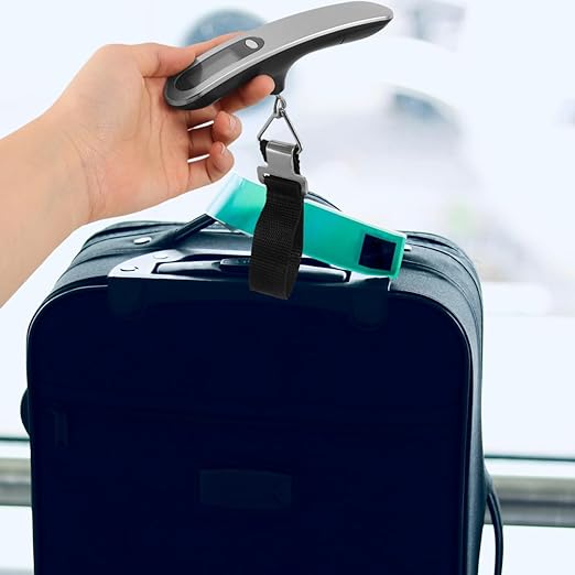 Amosfun Mini Travel Scale Digital Luggage Hand Scale Portable Electronic Weighing for Suitcases