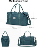 HYC00 Travel Duffel Bag,Carry-on Overnight Weekender Bags for Women,Sports Tote Gym Bag with Wet Pocket