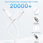 45W Super Fast Charger Block, 2Pack Type C Fast Charging Block with 6FT USB C Charger Cable Compatible with Samsung Galaxy S25 24 23 Ultra/+ /S22 Plus/S20, Tab S9/S8 Ultra,iPhone 17/16/15