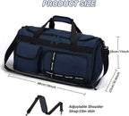 MAXTOP Gym Bag for Women Men Travel Duffle Bag Large Capacity Carry On Weekender Overnight Bag With Shoe Compartment Gym Tote Dry Wet Separation Duffel Bag for Travel