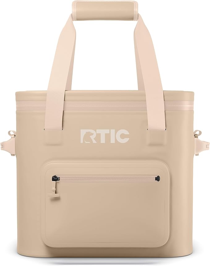 RTIC Ultra-Tough Soft Cooler Pro, Insulated, Waterproof, Leak Proof, Portable Floating Bag for Beverage, Drink, Lunch, Outdoor, Beach, Car, Camping, Picnic, Fishing, Boat