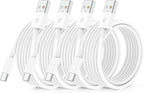 QZIIW 4 Pack USB C Fast Charging Cable 10 FT for iPhone 17 16 15/17 16 15 Pro/17 16 15 Pro max/16 15 Plus,USB A to USB C Car Carplay Cord for Galaxy S25 S24, i Pad Pro 12.9/11,Air 5th/4th Gen