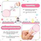 Hion Personal Safety Alarm for Women, Rechargeable 130dB Self Defense Alarm Keychain with LED Flashlight, Emergency Safe Sound Security for Children Elderly College Girls Men, White