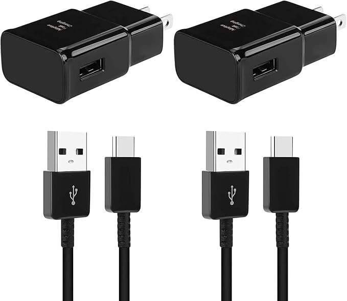Type C Charger Fast Charging, Adaptive Fast Charger Kit with 12FT USB Type C Cable for Samsung Galaxy S23/S23 Ultra/S22/S21/S20/S20+/S10/S10+/S10e/S9/S9+/S8/S8Plus/Edge/Active/Note 8/9/10/20