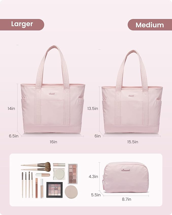 LOVEVOOK Tote Bag for Women,Lightweight Gym Tote Bag with Zipper,Work Tote with Laptop Pocket,Nurse Dance Yoga Bag for Travel