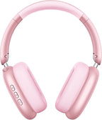 Wentronic Y01 Wireless Noise Canceling Headphones Bluetooth 5.3 Over Ear Headphones with Microphone, Hi-Res Audio, 48H Playtime, Foldable Comfortable Earpads,Compatible with iOS,Android,PC, Pink