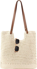 Crochet Beach Bag Summer Woven Tote Bag Crochet Purse for Women handbags Boho Shoulder Bags for Travel Vacation