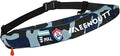 Automatic Inflatable Belt Pack Water Sports Jacket Waist Belt PFD for SUP Paddleboarding Fishing Boating Kayaking（fit 80-330 lbs） (Dark blue camouflage)