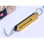 Yellow Fishing Scale with Hook Portable Mechanical Luggage Scale Weight Scale Auto-Off Function for Household, Shops, Luggage, Travel, Fishing, Outdoors